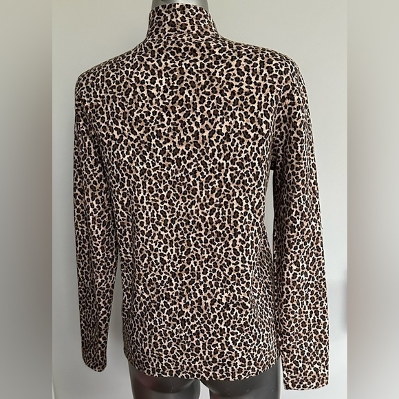 💟Leopard  Print Mock-neck Classic - Picture 3 of 11